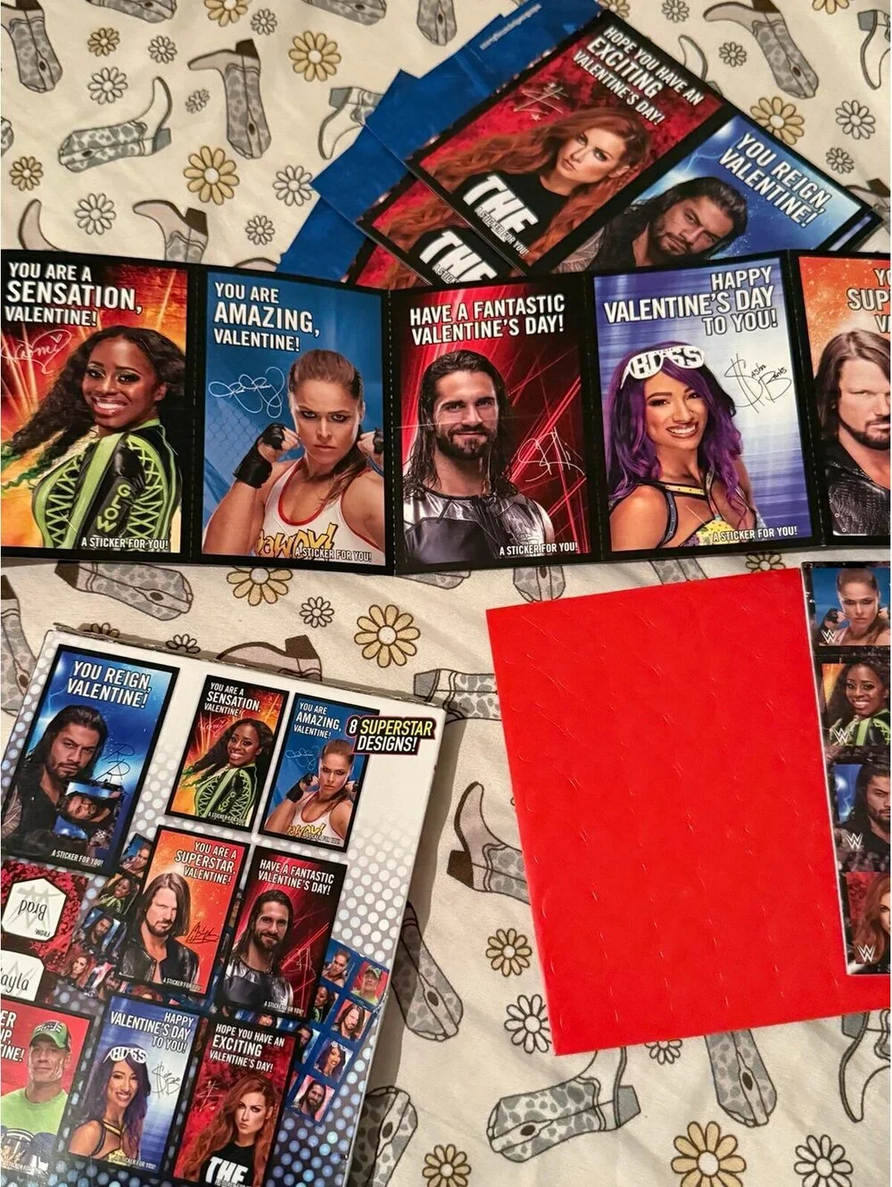 WWE Valentines Cards